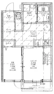 アドバンス野芥駅前【2階】の間取り