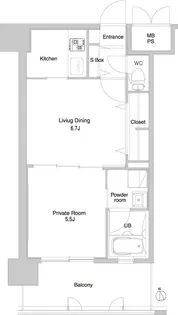 エンクレスト大手門Ⅲ【2階】の間取り