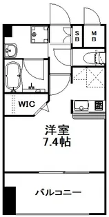 エンクレスト天神MARK【8階】の間取り
