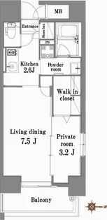 エンクレスト博多Belle【9階】の間取り