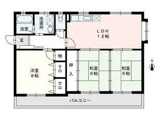 ジュネス南庄【3階】の間取り
