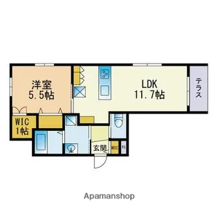 FORTIS藤崎弥生【1階】の間取り