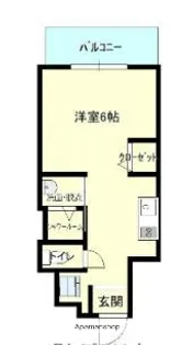 MODERN PALAZZO大手門Ⅱ【3階】の間取り