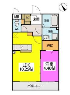 ルタン リッシュ【2階】の間取り