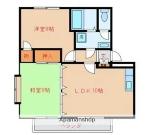 クルール田村【2階】の間取り