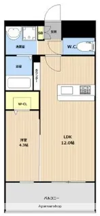 KL TOJIN WEST【2階】の間取り