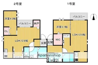 STORIA次郎丸【1階】の間取り