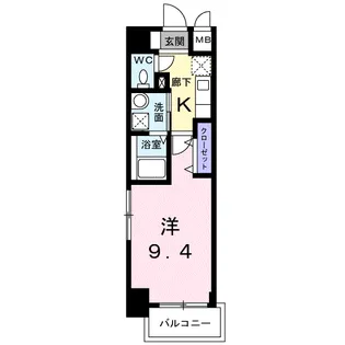 メゾン ド プラシード【8階】の間取り