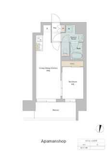 Brillia ist西新【4階】の間取り