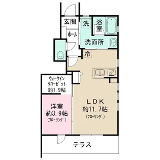 レジデンス ザフィーア【1階】の間取り