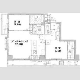プライマル福岡平尾【3階】の間取り