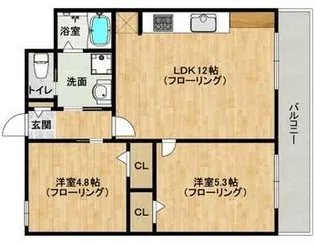 ダイアパレス大手門【8階】の間取り