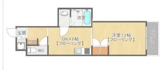 エンクレスト天神WING【11階】の間取り