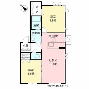 グランベレオ清水【1階】の間取り