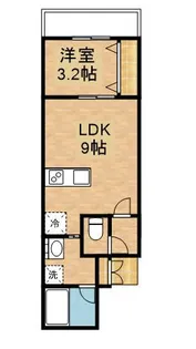 アトリオフラッツ高宮【3階】の間取り