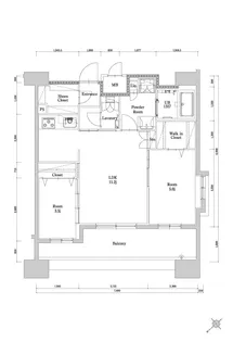 エンクレスト博多駅南GRACE【13階】の間取り
