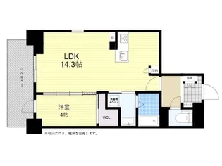 バウスステージ大濠【7階】の間取り