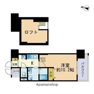 ネクストオーク大名【5階】の間取り
