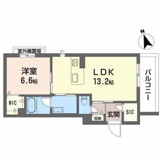 シャルマン大橋【3階】の間取り