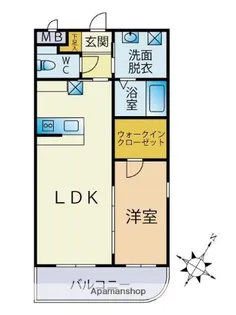 デーメーテール【1階】の間取り