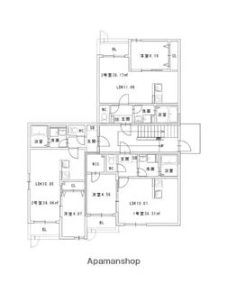 シャロム周船寺【2階】の間取り