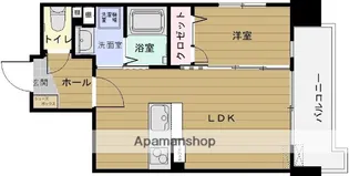 リバティR TENJIN Ⅰ【8階】の間取り