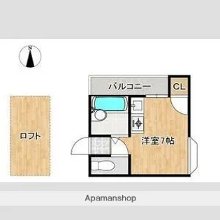 センエイ新室見【2階】の間取り