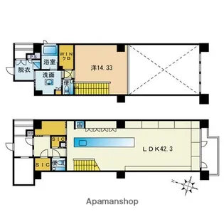 THE DOORS【6階】の間取り
