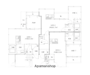 グランレーヴ梅林【1階】の間取り