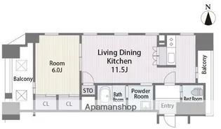 RADUNA B.L.D.G【3階】の間取り