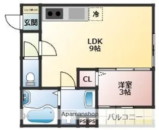 THE NOBLES 周船寺【2階】の間取り