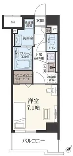 ドゥ バーグ渡辺通【0604号室】の間取り