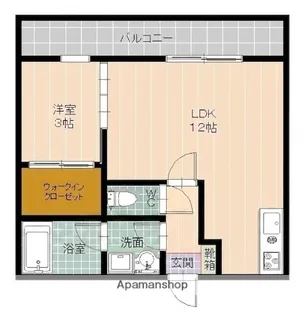 アドレッセ百道【2階】の間取り