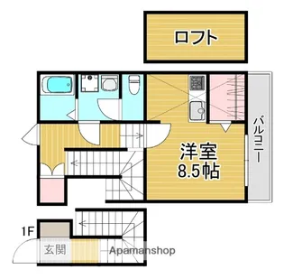 LEAF九大学研都市【2階】の間取り