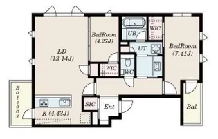SーRESIDENCE平尾WEST【5階】の間取り