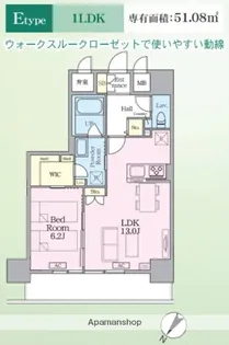 インシグニア渡辺通【8階】の間取り