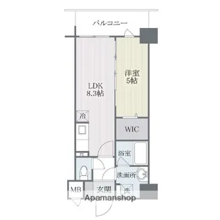 モダンパラッツォ博多SUR【11階】の間取り