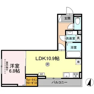DーROOM飯倉2丁目【3階】の間取り