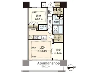 パークホームズ大濠公園フロント【14階】の間取り