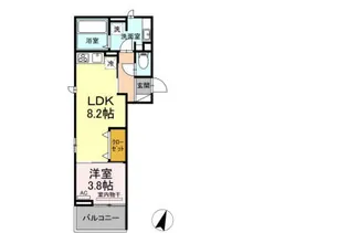 西都ハイム【3階】の間取り