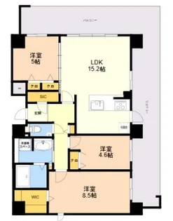 S-RESIDENCE百道aureate【4階】の間取り