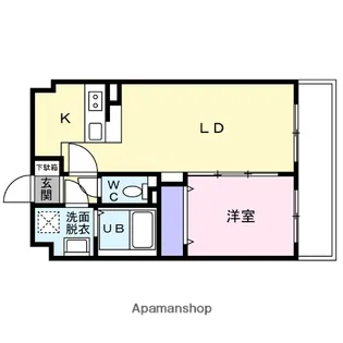 グラース【1階】の間取り