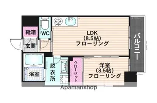 タツミ大橋【4階】の間取り