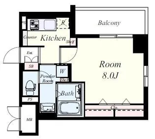 ベルコルティーレ【0205号室】の間取り