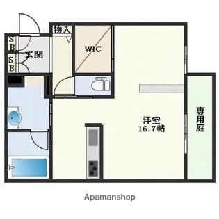 シャーメゾン赤坂けやき通り【2階】の間取り