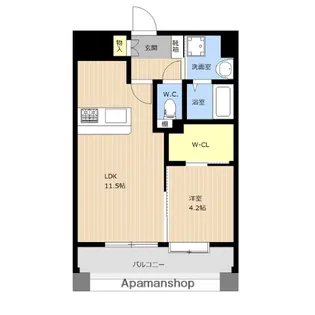 LIBTH高宮Ⅱ【8階】の間取り