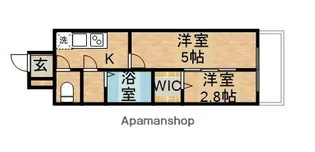 D.CLAREST MELDIA早良街道【7階】の間取り