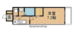 D.CLAREST MELDIA早良街道【6階】の間取り