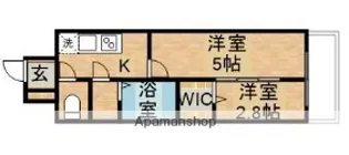 D.CLAREST MELDIA早良街道【9階】の間取り