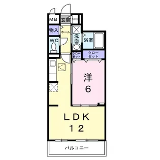 ワーズイヤー12【1階】の間取り